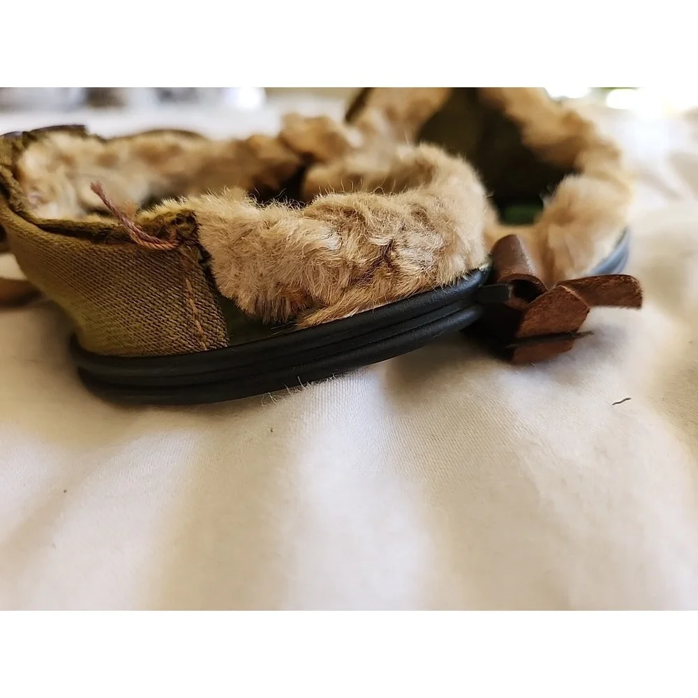 Vintage Antique Fur‎ Lined Military Goggles With Case (Grant Foster And Co.)